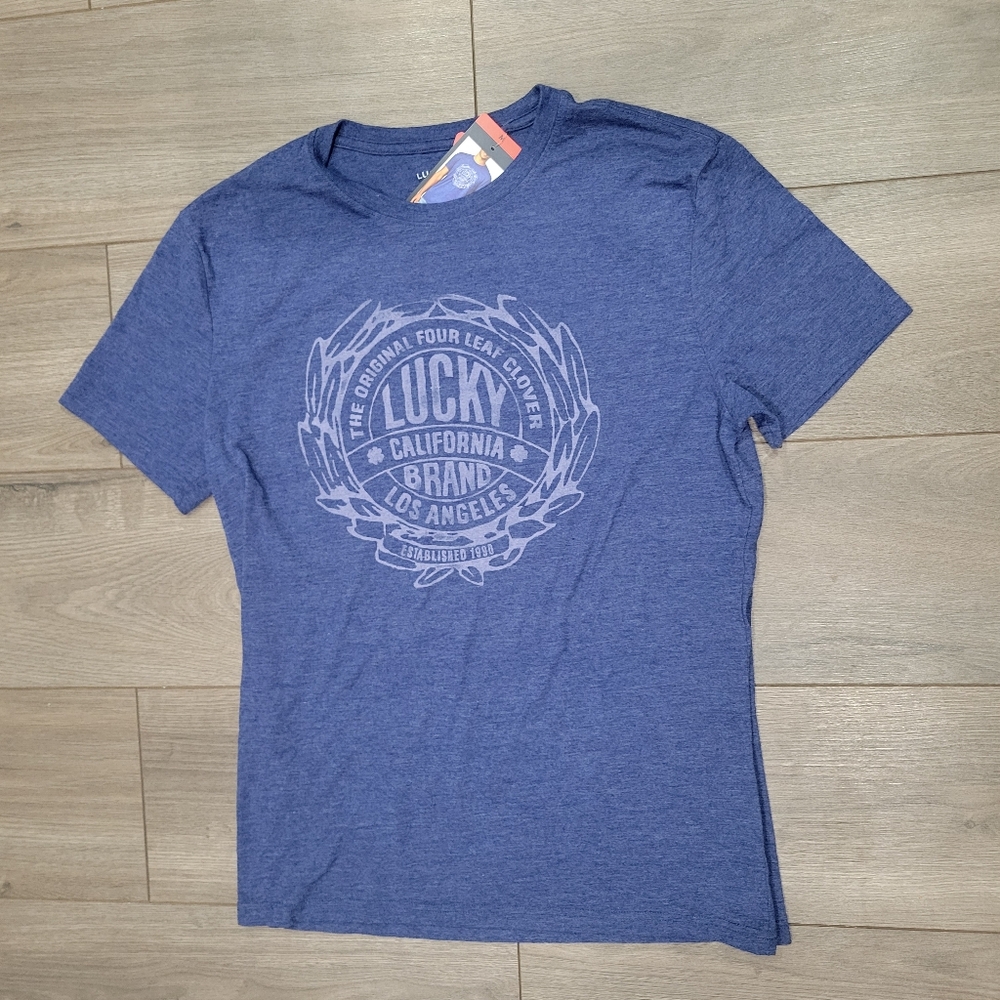 Lucky Brand Indigo Graphic Tee - Picture 2 of 6